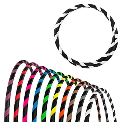 Abbildung von Hoopomania Hula Hoop Reifen Faltbarer Anfänger Reifen, Weiss Ø100cm