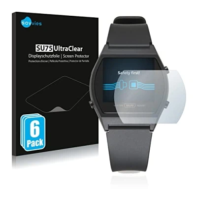 Abbildung von Savvies 6 Stück Schutzfolie für Casio LW 204 1BEF Displayschutz Folie Ultra Transparent
