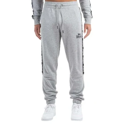 Abbildung von Lonsdale Jogging Normale Passform Grutness Jogginghose, Herren, Größe: Large, Marl grey black white