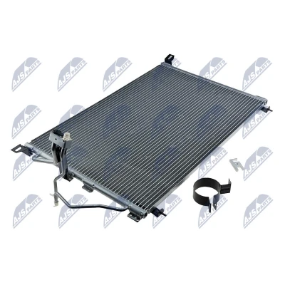 Abbildung von NTY CCS PL 004 Klimakondensator ohne Trockner Aluminium OPEL: Omega B Caravan, Limousine