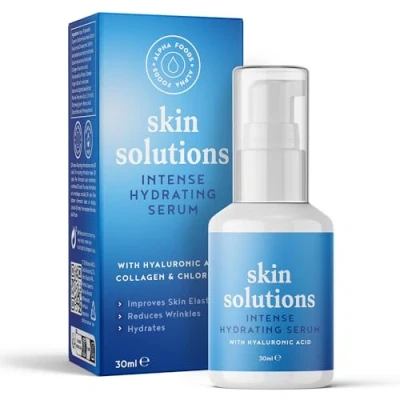 Abbildung von Hyaluron Serum Hochdosiert Hyaluronsäure Gesicht Anti Ageing Gesichtspflege Falten Feuchtigkeitspflege Erhellt, Strafft &amp; Hydratisiert Haut Alpha Foods