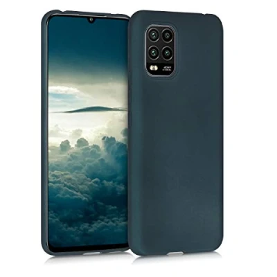 Abbildung von kwmobile Case kompatibel mit Xiaomi Mi 10 Lite (5G) Hülle Schutzhülle aus Silikon metallisch schimmernd Handyhülle Metallic Petrol