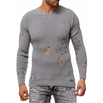 Abbildung von Rusty Neal Strickpullover, Herren, Größe: Medium, Grau