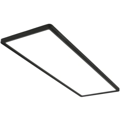 Abbildung von Briloner Leuchten LED Panel 7402415 SLIM, fest integriert, Neutralweiß, Deckenlampe, 58x20x3cm, Schwarz, 22W, Wohnzimmer, Schlafzimmer, Küche