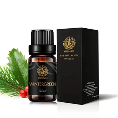 Abbildung von 100% reines Wintergrün ätherisches Öl für Diffusor, Therapeutisches Luftbefeuchter, Home, 10ml Aromatherapie Haut &amp; Haarpflege, Massage