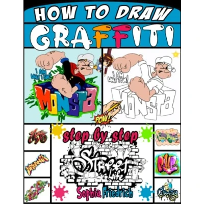 Abbildung von how to draw graffiti: book teach you step by graffiti street art for beginners.