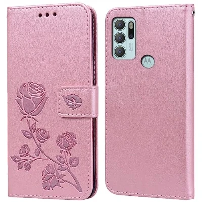Abbildung von Hülle für Motorola Moto G60S Handyhülle,Klappbar Tasche Case,Standfunktion,Kartenfach,Silikon Bumper,Stoßfeste Schutzhülle Cover