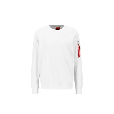 Abbildung von Alpha Industries X FIT Sweatshirt, Herren, Größe: Medium, White