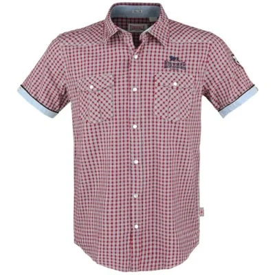 Abbildung von Lonsdale Berny Hemd, Herren, Größe: XXL, Red/blue/white