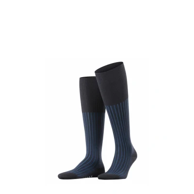 Abbildung von FALKE Herren Kniestrümpfe Shadow M KH Baumwolle lang gemustert 1 Paar, Blau (Lupine 6360), 45 46