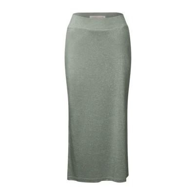 Abbildung von STREET ONE Damen A361768 Glitzernder Rock, Dusty Milky Green, 42W
