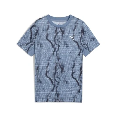 Abbildung von Puma TRAIN ALL DAY Essentials Polyblend T Shirt Teenager Für Herren Damen Kinder Mit Other Pattern Cool Blue Größe: 15 16Y