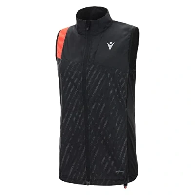 Abbildung von Macron Damen Run Scc ELSA Reflex W Break Weste Blk/Ncor Wmn Winddicht, Schwarz, L