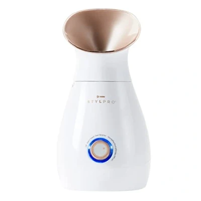 Abbildung von STYLPRO 4 in 1 Dampfer: Gesichtsdampfer, Aromatherapie Diffusor, Luftbefeuchter und Handtuchwärmer Ionischer Gesichtsnebel für Tiefenreinigung, luxuriöses Home Spa, entstaut Poren