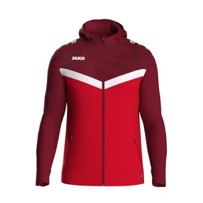 Abbildung von JAKO ICONIC Kapuzenjacke Zipper Hoodie Herren, Bequeme Sweatjacke mit Keep Dry Funktion aus 100% recyceltem Polyester