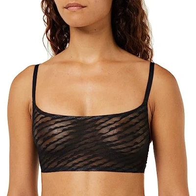 Abbildung von Sloggi LACY Bralette Bustier, Damen, Größe: 70C.75A/B, Black
