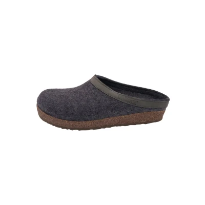 Abbildung von Haflinger Grizzly Torben Pantolette flach, Damen, Größe: 40, Anthrazit Schuhe