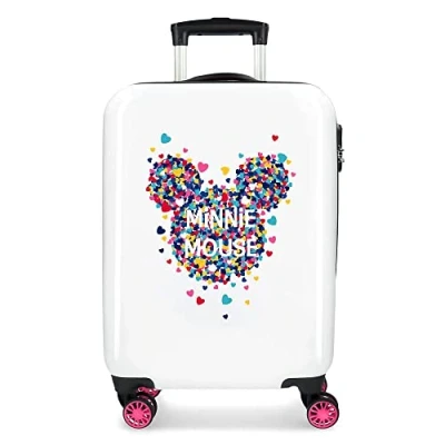 Abbildung von Disney Minnie Magic Cabin Luggage Pink 38x55x20 cm Starres ABS seitliches Zahlenschloss 33L 2,8kgs 4 Doppelräder Handgepäck