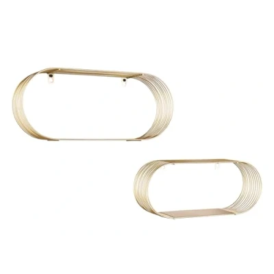 Abbildung von MIRRORS AND MORE Wandregal Joyce, Set 2 tlg., Mit Metallstreben, Wandmontage