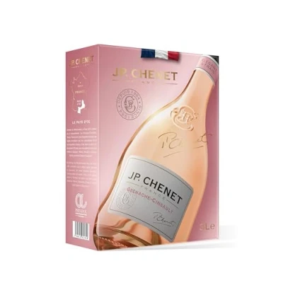 Abbildung von J.P. Chenet Original Grenache Cinsault Roséwein aus Pays d&#039;Oc, Frankreich Großpackungen Wein Bag in Box 3l (1 x 3 L)