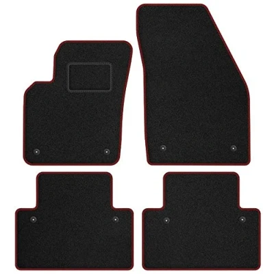 Abbildung von MOTOS Velours Standard fußmatten passend für Volvo V50 2004 2012 Standard, Gewebt, Rot Auto Erleben Sie neuen Fahrkomfort mit einem Satz Ihr