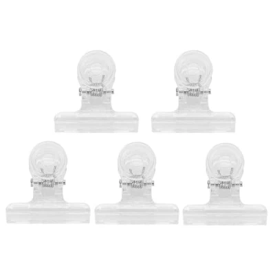 Abbildung von Nagelspitzen Clips, 5 Stück Nail Tips Clips C Kurve Nägel Klemmen Nagelverlängerung Multifunktions Nailart Zubehör für DIY Gebäude(Transparent)
