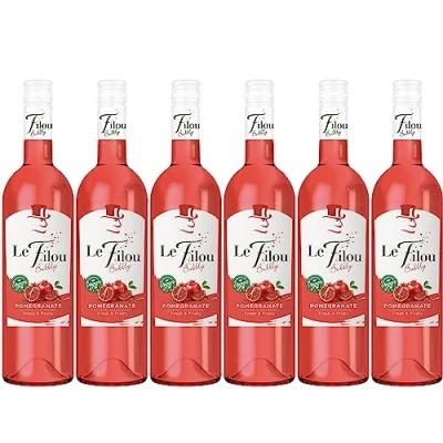 Abbildung von Le Filou Bubbly Pomegranate Aromatisierter Wein Cocktail, Perlwein (6 x 0,75L)