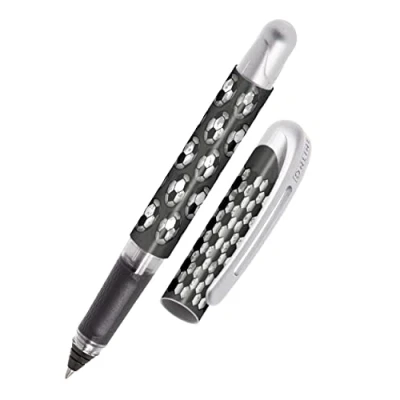 Abbildung von Online Tintenpatronen Rollerball College Goal, Stift für Rechtshänder und Linkshänder, ergonomisches Griffstück, hochwertiger Tintenroller, Standard Tintenpatronen, inkl. Kombipatrone blau