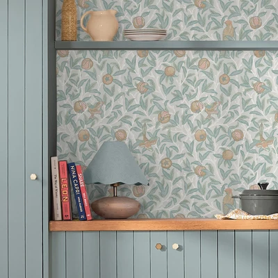 Abbildung von WILLIAM MORRIS AT HOME Vliestapete &quot;Bird &amp; Pomegranate&quot;, Retro, Design Tapeten