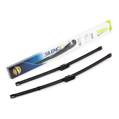 Abbildung von Scheibenwischer Valeo Silencio X.trm, Flat Blade Set 574382 vorne Rahmenlos Top Lock VOLKSWAGEN: Polo IV Schrägheck, SEAT: Ibiza 3 Schrägheck