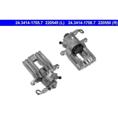 Abbildung von ATE 24.3414 1705.7 Bremssattel ohne Halter VOLKSWAGEN: Golf 4 Variant, Schrägheck, Bora AUDI: A3 TT Coupe, Roadster