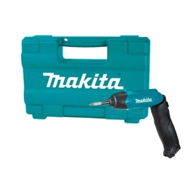 Abbildung von Makita Akku Schrauber DF001DW, 220,00 U/min, 4,00 Nm, (81 tlg., Komplett Set, inkl. 81 teiliges Zubehör Set und Koffer), Griff knickbar, Rechts / Linkslauf, LED Licht