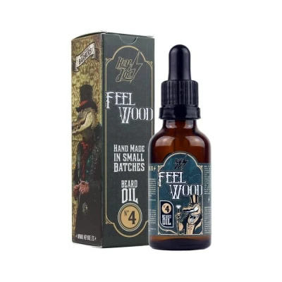 Abbildung von HEY JOE! Beard Oil Nº 4 Feel Wood Natürliches und Erfrischendes Bartöl Herren mit Zedernholz Wacholderduft Bartpflege für Gesunde Bärte Bart Öl 30 ml