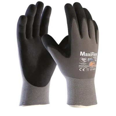 Abbildung von (12 Paar) ATG Handschuhe 42 874 Montagehandschuhe MaxiFlexUltimateAD APT 12 x grau/schwarz 9