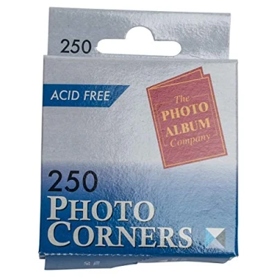 Abbildung von The Photo Album Company Spenderbox mit 250 Foto Ecke, transparent