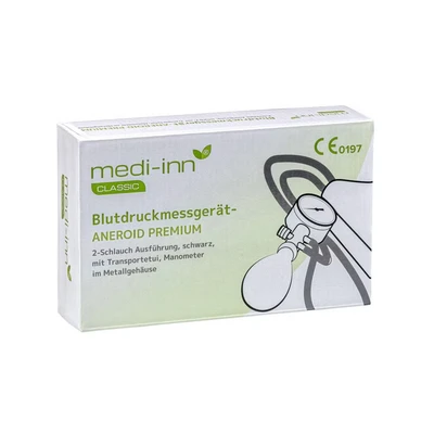 Abbildung von Medi Inn Blutdruckmessgerät Aneroid Premium 2 Schlauch System (20 Stück)