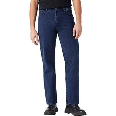 Abbildung von Wrangler Texas Jeans Straight Leg, Herren, Größe: 28x32, Coalblue stone