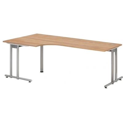 Abbildung von HAMMERBACHER Schreibtisch VNS82/N/S nussbaum