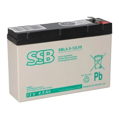 Abbildung von Bleiakku 12V 4,5Ah AGM passend zu UP VW1220P1 USV UPC u.a. F2 6,3mm Faston