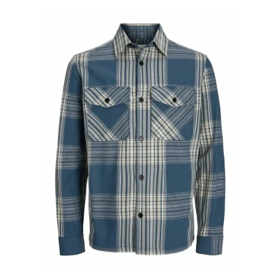 Abbildung von Jack &amp; Jones Premium Hemd, Herren, Größe: Large, Dark denim