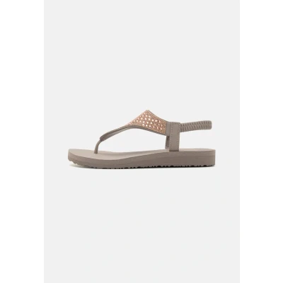 Abbildung von Skechers Damen Meditation Rockstar, Taupe Mitobuck Rhinestone Trim, 40 EU