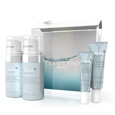 Abbildung von hyaluronic3 Reiseset; être belle Cosmetics; Hautpflege für den Urlaub; Feuchtigkeitspflege die Reise; Gesichtspflege mit Hyaluronsäure