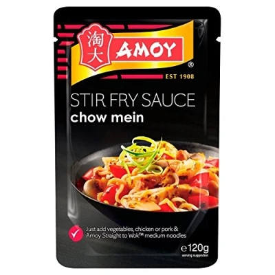 Abbildung von Amoy Straight to Wok Chow Mein Stir Fry Sauce (120 g) Packung mit 6