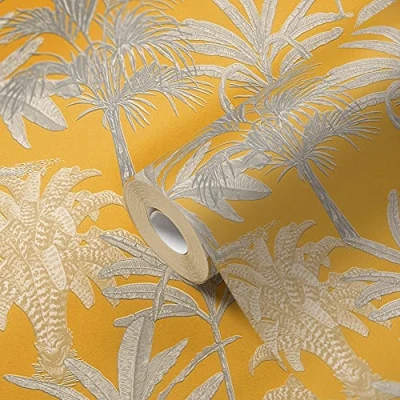 Abbildung von METROPOLIS BY MICHALSKY LIVING Vliestapete &quot;Change is good, Tropical Tale&quot;, floral botanisch tropisch, Designertapete Tapete Palmen Tapeten Wohnzimmer Schlafzimmer Küche