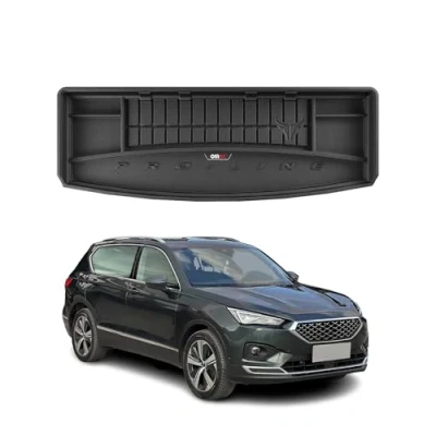 Abbildung von Kofferraumwanne Laderaumwanne kompatibel mit Seat Tarraco 2017 2023 OMAC Premium 3D Schwarz