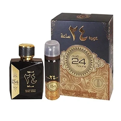 Abbildung von Ard Al Zaafaran Oud 24 Hours Unisex Eau de Parfum, Spray Duft mit 200 ml Deo Duft, 100