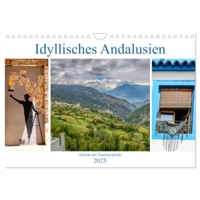 Abbildung von Idyllisches Andalusien (Wandkalender 2025 DIN A4 quer), CALVENDO Monatskalender