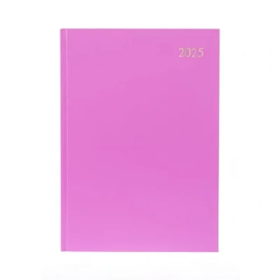 Abbildung von Collins Essential ESSA43.50 25 Business Terminplaner 2025, A4, Wochenplaner mit Ledernarbung, Hardcover, Rosa