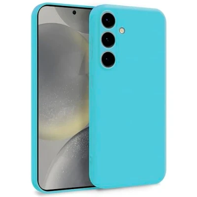 Abbildung von MyGadget Hülle für Samsung Galaxy S24 Plus Zweilagige Handyhülle mit Kameraschutz Cover Innenfutter &amp; Silikon außen Türkis