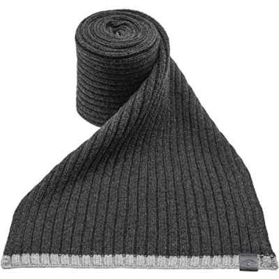 Abbildung von chillouts Strickschal &quot;Gus Scarf&quot;, Klassischer Rippenstrick mit Kontrastrand